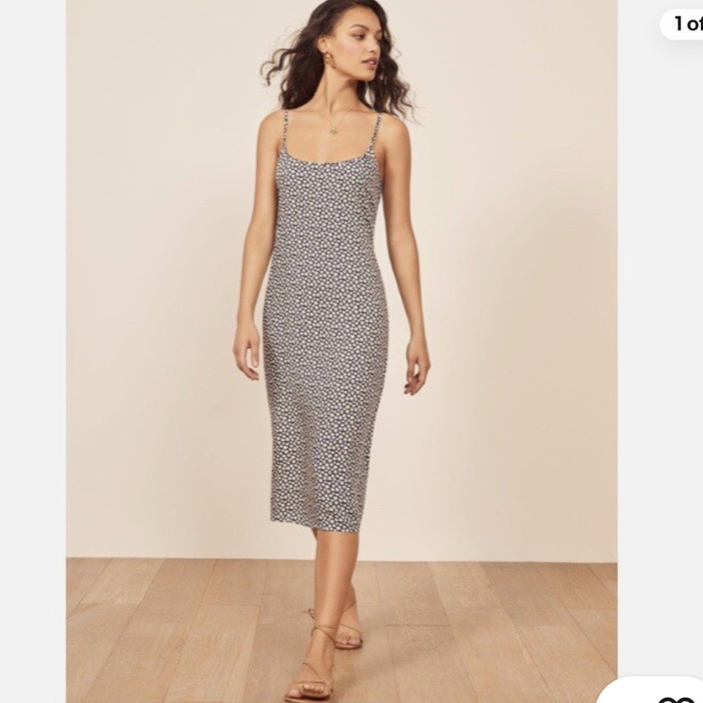 Reformation Black and White Floral Women's Dress - Picture 2 of 10